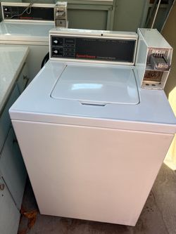 Speed queen coin operated washing and drying machines
