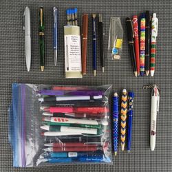 Large Lot Ballpoint Pens Levenger Cross Starbucks United Nations Etc