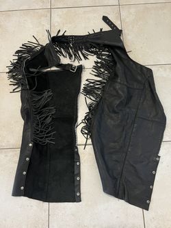 Womens Leather Chaps Like New Size Medium 