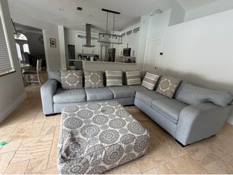 Kane furniture coastal theme oversized sectional sofa