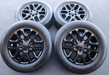 20" Toyota Tundra New Gloss Black Wheels And Tires 