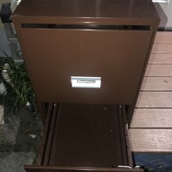 Brown File Cabinet 