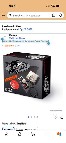 KONAMI PC Engine mini Japan ver. Game Console
