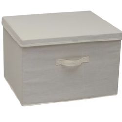  14.5 -Gal. Wide KD Storage Box with Lid Box in Natural