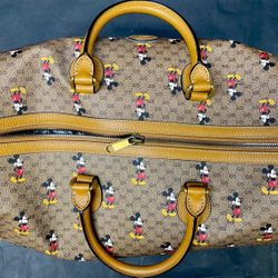 NEW Gucci x Disney Monogram Duffle Travel Bag - Beige/Ebony Mens Women’s Handbag accessories We have Lous Vuitton MCM Chanel Rolex