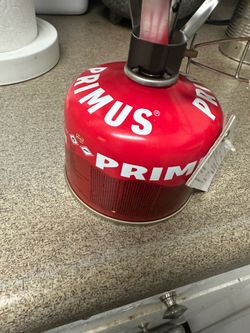 Butane gas stove with 230g canister $32