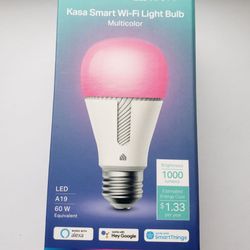 Kasa Smart Light Bulb, 1000 Lumens High Brightness, 16M Color Changing, Dimmable Smart WiFi