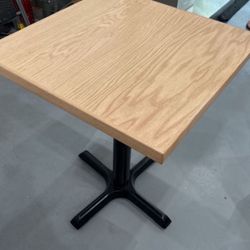Wood Table Metal Leg Strong