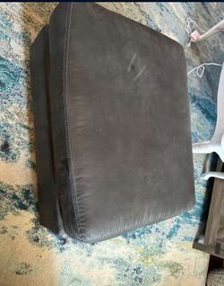 Ottoman AFW Stone Washed Faux Leather 