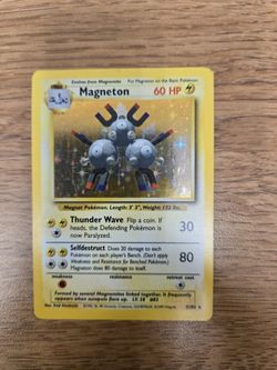 Pokemon Base Set Magneton Hologram