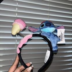 Disney Shanghai Lilo and Stitch Ears Headband Ice cream