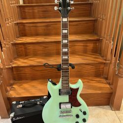 Ibanez Electric Guitar W/ Esteban Guitar Amp