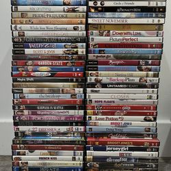 Set of 67 Romantic Comedy Movies In DVD Format