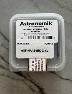 Astronomik H-Alpha 12 nm CCD Filter - Nikon Z XL Clip