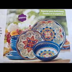 JUEGO DE 12 PIEZAS DE MELAMINA PRINCESS HOUSE 🌻 🫒