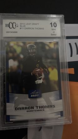2012 Leaf Draft Darron Thomas #11 BCCG 10