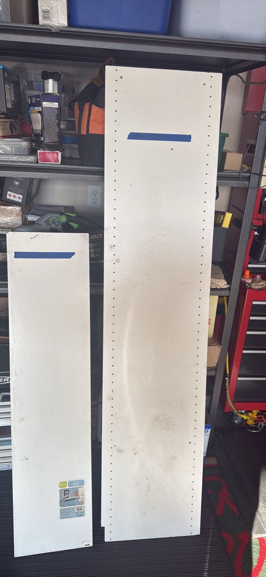 White Plywood Shelving