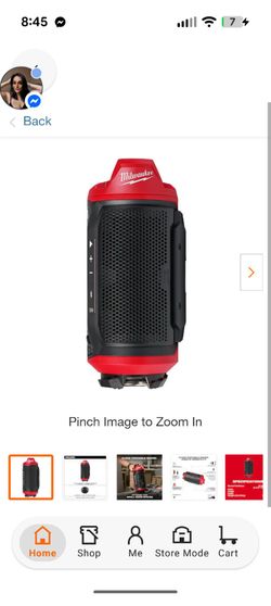 Milwaukee M12 packout Bluetooth speaker