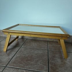 Wooden Folding Tray Table