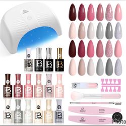 Beetles 12 colors all in one nail polish starter kit