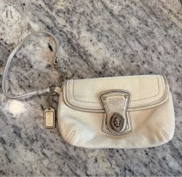 Coach Leather Wristlet Clutch