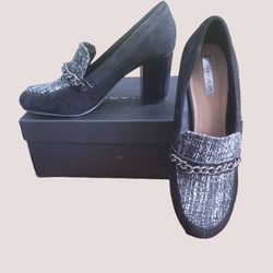 Tahari Women's Block Heel Loafer