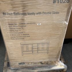 60 Inch Bathroom Vanity with Double Sinks