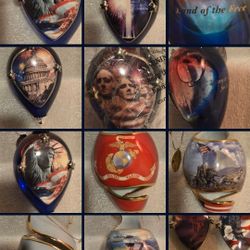 The Bradford Exchange God Bless America Heirloom Ornament Collection & Others Vintage 2002