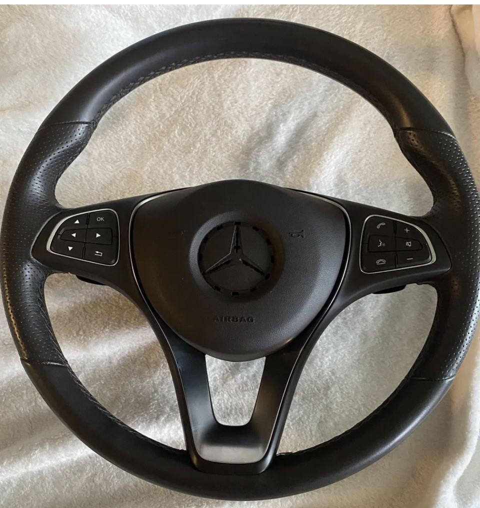 Superior Mercedes Leather STEERING WHEEL MSL-V3 Sport With Paddle Shifters