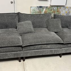 3 couches and ottoman