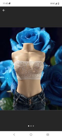 White fishnet top