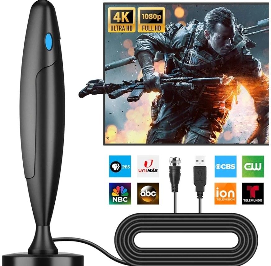 TV Antenna for Smart TV, TV Antenna Indoor Outdoor, Long Range Reception HD Antenna, Digital TV Ante