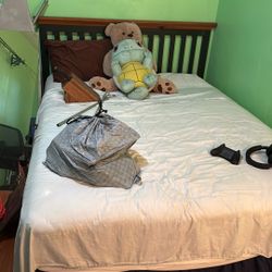 Bed Frame And Mattress and dresser