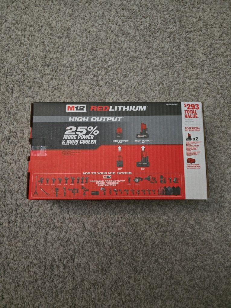 Milwaukee M12 High Output Redlithium 