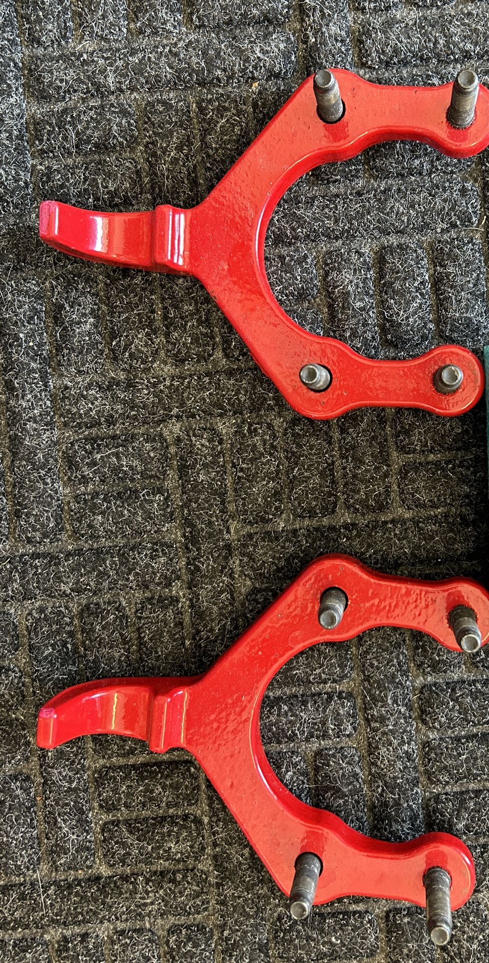 Red Front Tow Hooks for 2018 - 2025 Jeep Wrangler or Gladiator JT