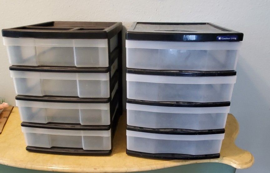 2 Storage Drawer Containers