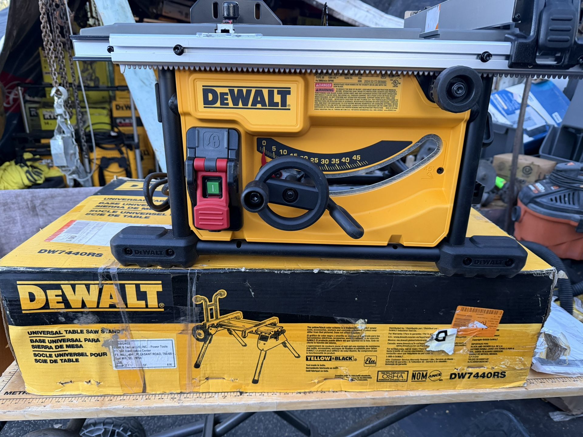 Dewalt Table Saw With Stand