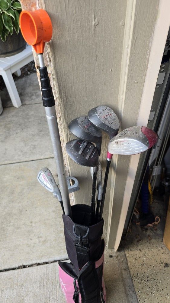 Junior Golf Clubs Set & Ball Retriever