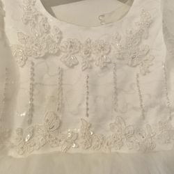 Flower Girl Or First communion white dress