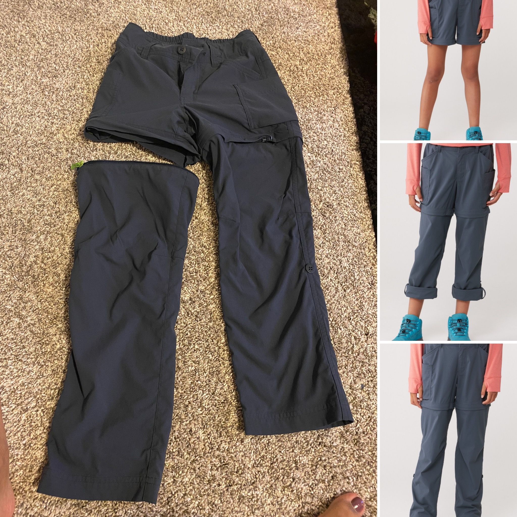 REI sahara hiking pants, kids (XS, 6-7)