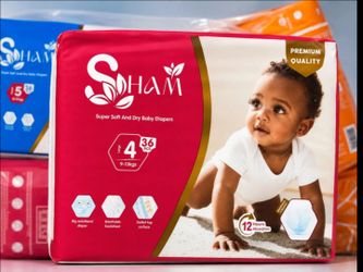 Sham Baby Diapers Size 4 – 36 Pack