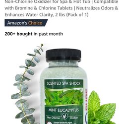 Mint Eucalyptus Aromatherapy Spa Shock Granules | Non-Chlorine Oxidizer for Spa & Hot Tub 
