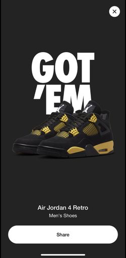 Jordan 4 Thunder