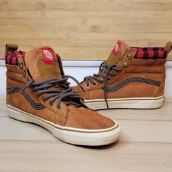Vans Sk8-Hi MTE Glazed Ginger Marshmallow Suede High Top Sneakers
