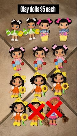 Clay dolls (different prices)