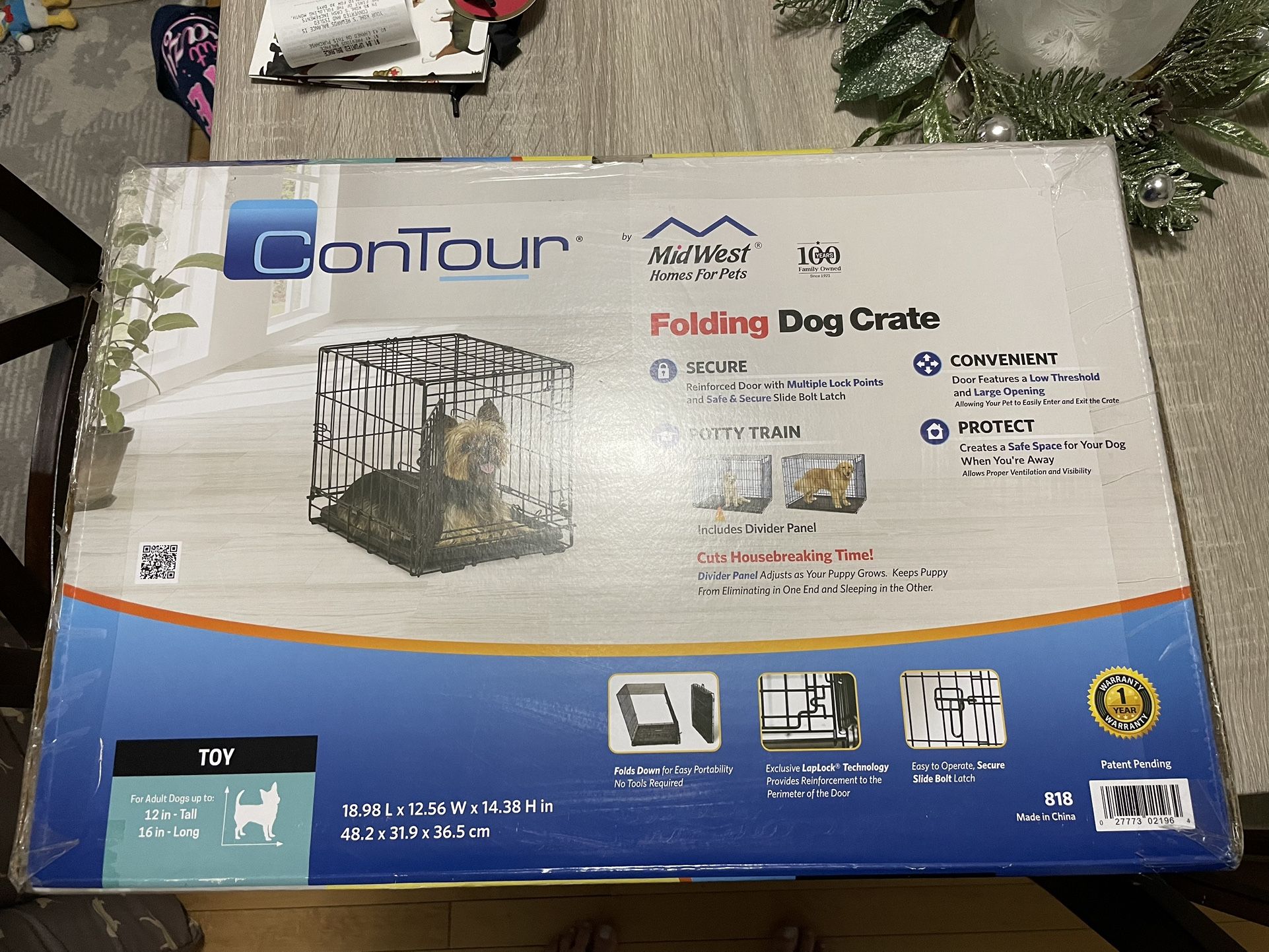 New In Box -Toy Breed Crate