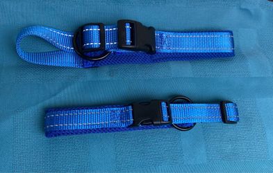 Blue & Pink Reflective Dog Collars