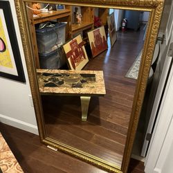 Antique Large  Mirror Gold Frame 