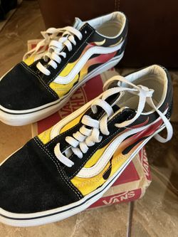 Vans Old Skool Flames Size 8.5 Women 6 In Men