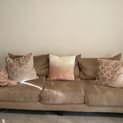 Large Beige Sofa 